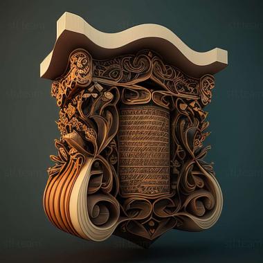 3D model Sefer Torah (STL)